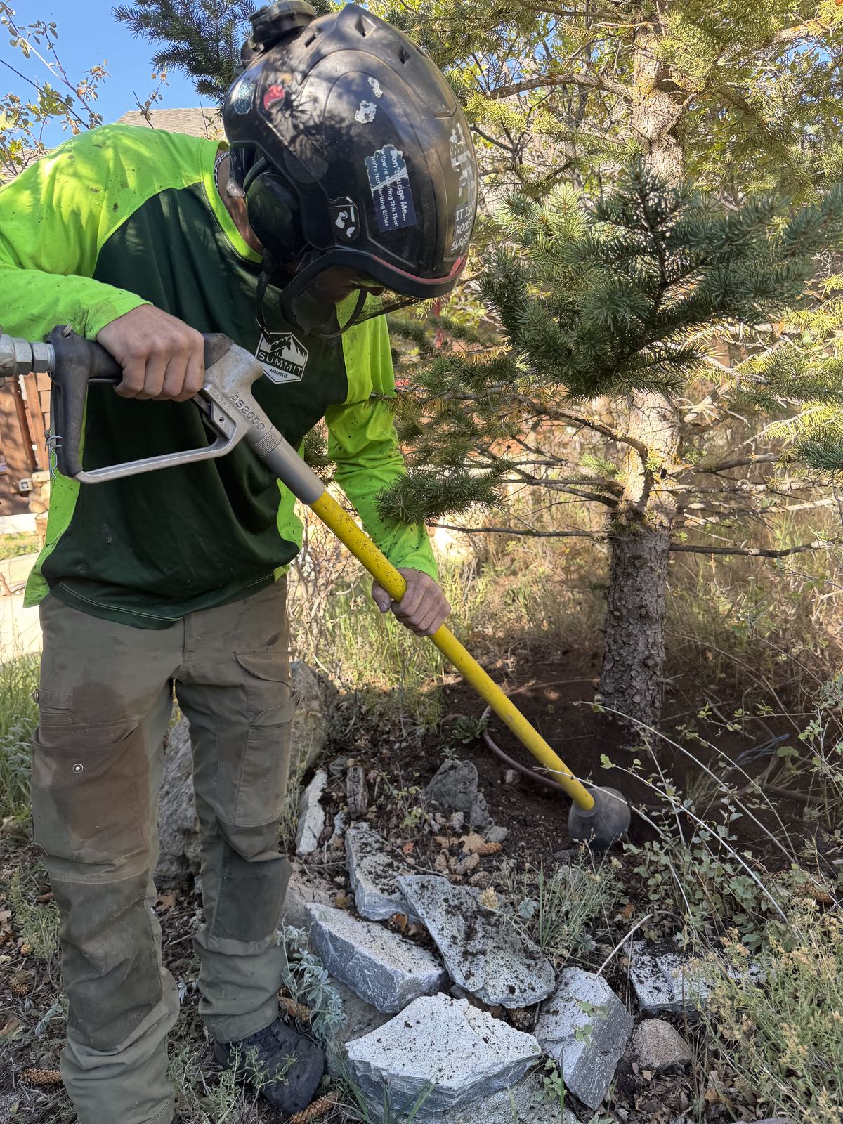 Air spading tree care by Summit Arborists